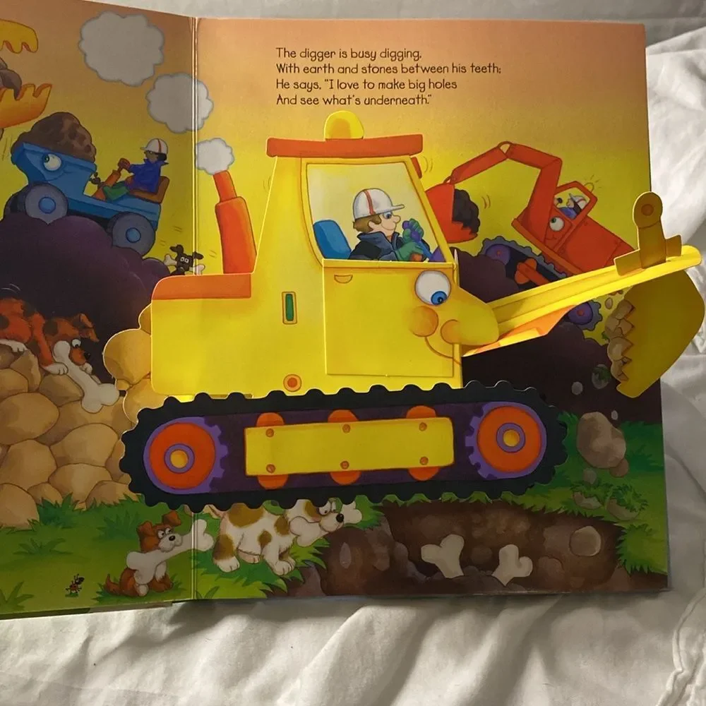 Trains Boats and Planes Interactive Pop-Up Children's Book Educational Transport